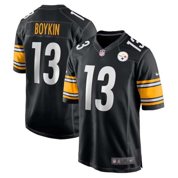Men's Pittsburgh Steelers Miles Boykin Black Game Player Jersey