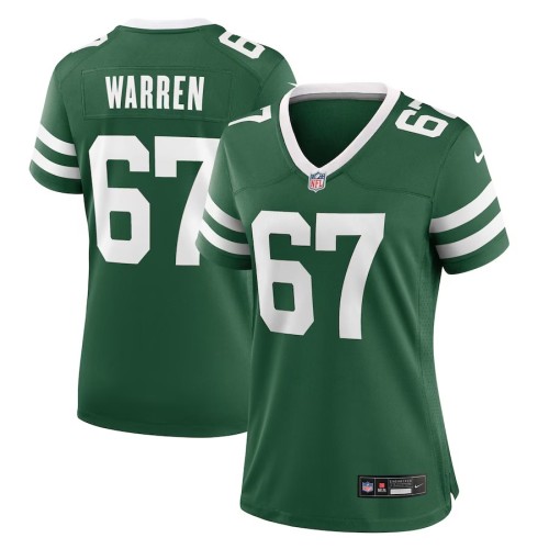 Women's New York Jets Carter Warren Legacy Green Team Game Jersey