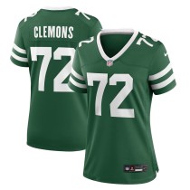 Women's New York Jets Micheal Clemons Legacy Green Team Game Jersey
