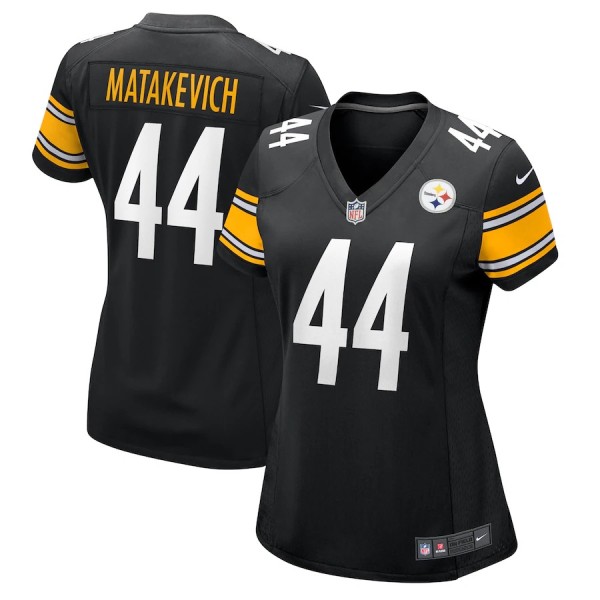 Women's Pittsburgh Steelers Tyler Matakevich Black Game Jersey