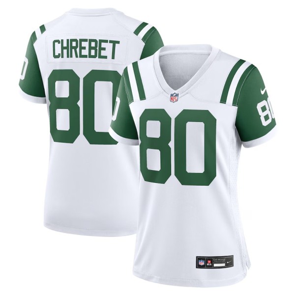 Women's New York Jets Wayne Chrebet White Classic Alternate Retired Player Game Jersey