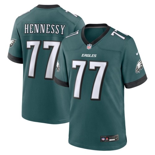 Men's Philadelphia Eagles Matt Hennessy Midnight Green Game Jersey