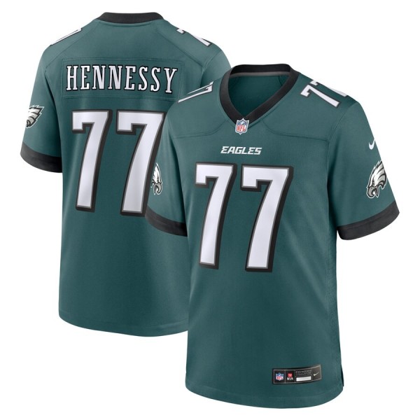 Men's Philadelphia Eagles Matt Hennessy Midnight Green Game Jersey