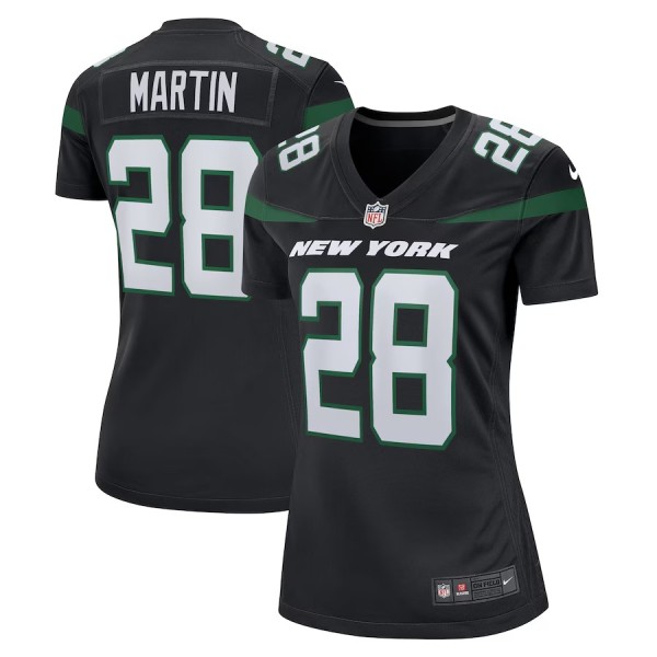 Women's New York Jets Curtis Martin Black Retired Player Jersey