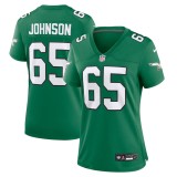 Women's Philadelphia Eagles Lane Johnson Kelly Green Alternate Game Jersey