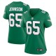 Women's Philadelphia Eagles Lane Johnson Kelly Green Alternate Game Jersey
