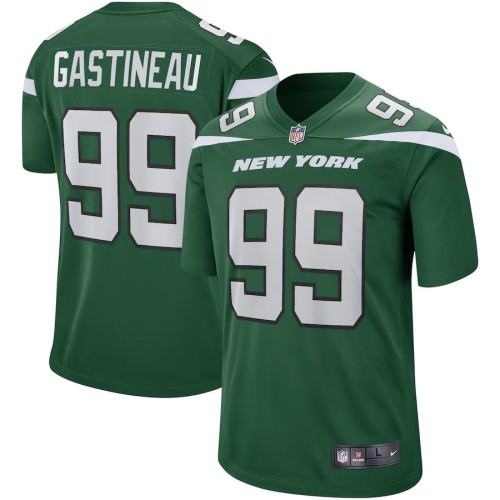 Men's New York Jets Mark Gastineau Gotham Green Game Retired Player Jersey