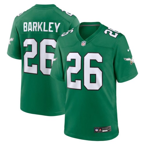 Men's Philadelphia Eagles Saquon Barkley Kelly Green Alternate Game Jersey