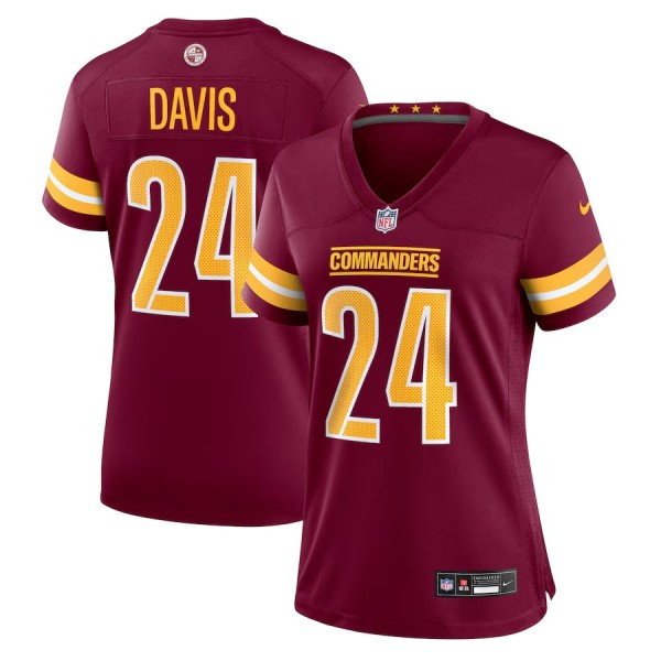 Women's Washington Commanders Michael Davis Burgundy Game Jersey