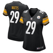 Women's Pittsburgh Steelers Ryan Watts Black Game Jersey