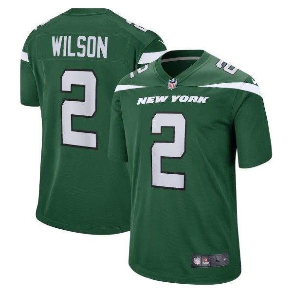 Youth New York Jets Zach Wilson Gotham Green Game Jersey