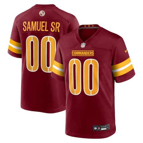 Men's Washington Commanders Deebo Samuel Sr Burgundy Game Player Jersey