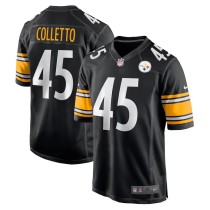 Men's Pittsburgh Steelers Jack Colletto Black Game Jersey