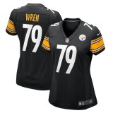 Women's Pittsburgh Steelers Renell Wren Black Game Jersey
