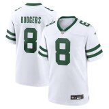 Men's New York Jets Aaron Rodgers Legacy White Game Jersey