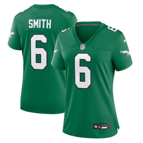 Women's Philadelphia Eagles DeVonta Smith Kelly Green Player Jersey