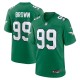Men's Philadelphia Eagles Jerome Brown Kelly Green Alternate Game Jersey