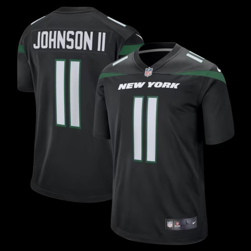 Men's New York Jets Jermaine Johnson II Stealth Black Alternate Game Jersey