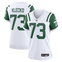 Women's New York Jets Joe Klecko White Classic Alternate Retired Player Game Jersey