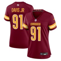 Women's Washington Commanders Carl Davis Jr. Burgundy Team Game Jersey