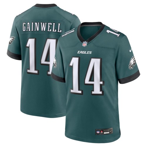 Men's Philadelphia Eagles Kenneth Gainwell Midnight Green Team Game Jersey