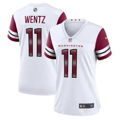 Women's Washington Commanders Carson Wentz White Game Jersey