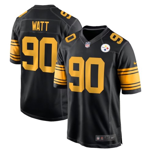 Men's Pittsburgh Steelers T.J. Watt Black Alternate Game Jersey