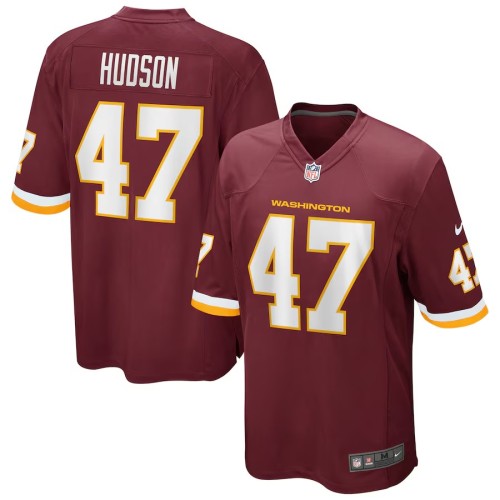 Men's Khaleke Hudson Washington Football Team Burgundy Game Player Jersey