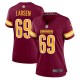Women's Washington Commanders Tyler Larsen Burgundy Game Jersey