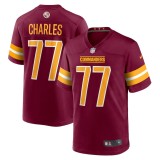 Men's Washington Commanders Saahdiq Charles Burgundy Game Jersey