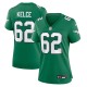 Women's Philadelphia Eagles Jason Kelce Kelly Green Player Jersey