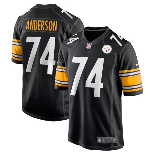 Men's Pittsburgh Steelers Spencer Anderson Black Game Jersey