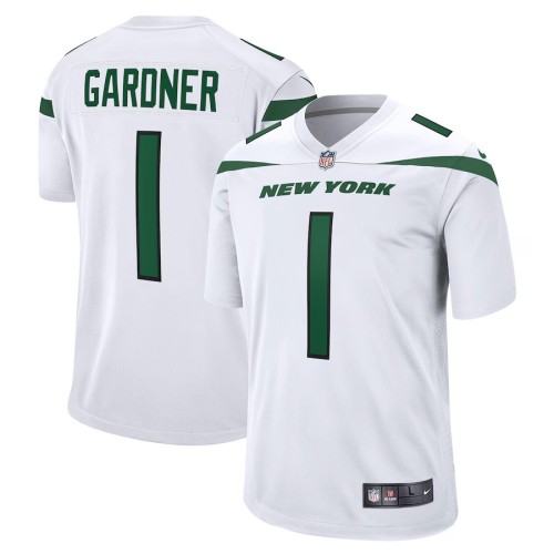 Men's New York Jets Ahmad Sauce Gardner White Player Game Jersey