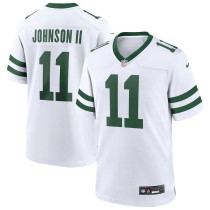 Men's New York Jets Jermaine Johnson II Legacy White Game Jersey