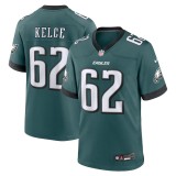 Men's Philadelphia Eagles Jason Kelce Midnight Green Team Game Jersey