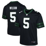 Youth New York Jets Garrett Wilson Legacy Black Alternate Game Jersey