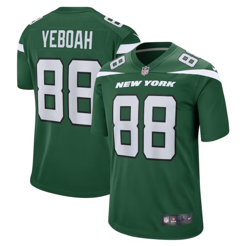 Men's New York Jets Kenny Yeboah Gotham Green Game Player Jersey