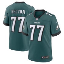 Men's Philadelphia Eagles Mekhi Becton Midnight Green Team Game Jersey