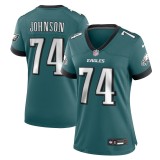 Women's Philadelphia Eagles Fred Johnson Midnight Green Team Game Jersey
