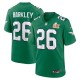 Men's Philadelphia Eagles Saquon Barkley Kelly Green Super Bowl LIX 2nd Alternate Game Jersey