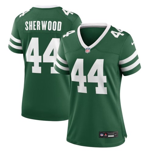 Women's New York Jets Jamien Sherwood Legacy Green Team Game Jersey