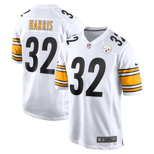 Men's Pittsburgh Steelers Franco Harris White Retired Player Jersey