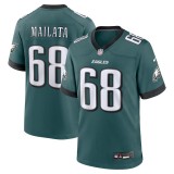 Men's Philadelphia Eagles Jordan Mailata Midnight Green Team Game Jersey