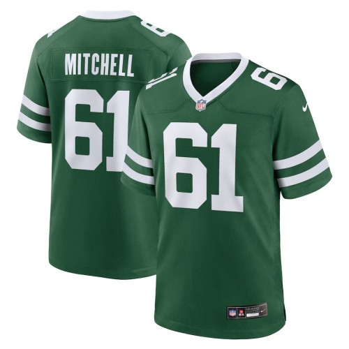Men's New York Jets Max Mitchell Legacy Green Team Game Jersey