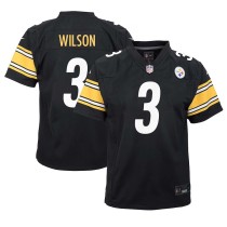 Youth Pittsburgh Steelers Russell Wilson Black Team Player Game Jersey