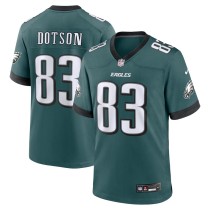 Men's Philadelphia Eagles Jahan Dotson Midnight Green Team Game Jersey