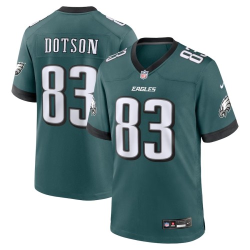 Men's Philadelphia Eagles Jahan Dotson Midnight Green Team Game Jersey