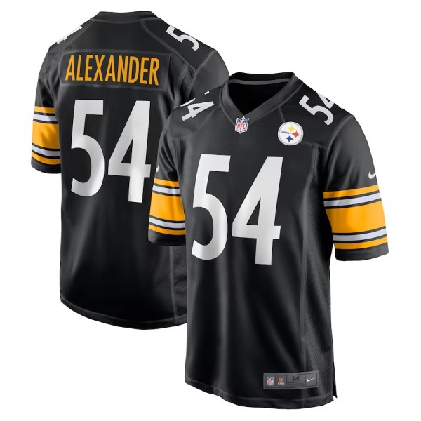 Men's Pittsburgh Steelers Kwon Alexander Black Game Jersey