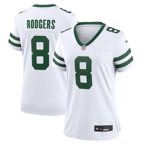 Women's New York Jets Aaron Rodgers Legacy White Game Jersey