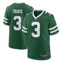 Men's New York Jets Jordan Travis Legacy Green Team Game Jersey